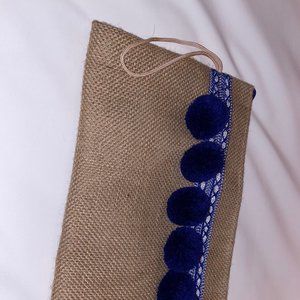 Pom Pom clutch bag from Morocco